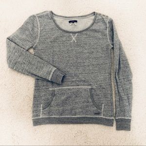 Roxy Heather Gray Pull Over Sweatshirt- size small